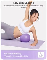 Ballon de yoga mini de haute qualité, 25 cm, en PVC écologique, anti-éclatement, pour le remodelage corporel, les exercices de Pilates