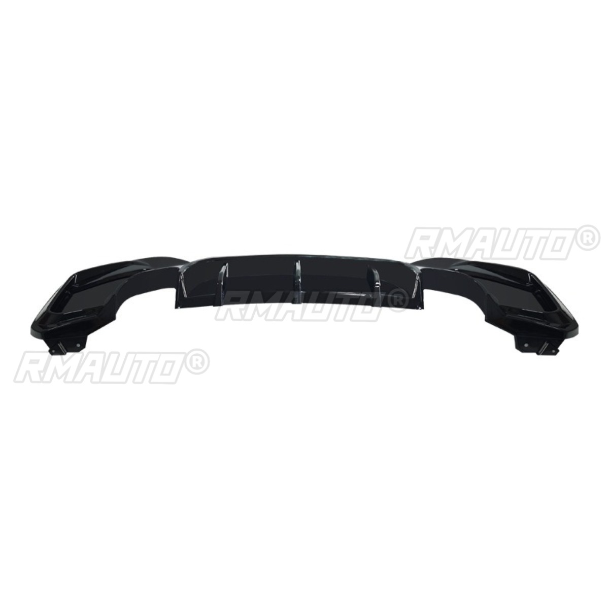 Bilateral dual exit Gloss Black