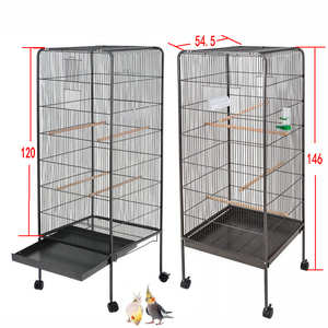 Büyük oyun üst kuş kafesi papağan Finch amerika papağanı kakadu kuş kafesleri - Product Image 3