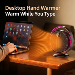 Calentador de Escritorio de 1500W con Control Remoto, Ventilador con Pantalla Digital, Tres Niveles de Temperatura, Uso Dual Frío/Caliente, OEM ODM - Product Image 3