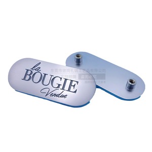 Custom Made Zinc Alloy Nameplate 45mm Electroplated <b>Stud</b> Fixed <b>Bag</b> Label For Luggage - Product Image 5