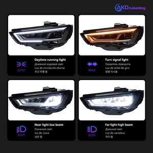 Ensemble de phares LED dédiés pour Audi A3 13-16, haute qualité, feux de jour S3/RS3, feux de position avant CG gauche/droite - Product Image 4