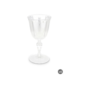 Set di 6 Calici in Plastica Trasparente Excelsa da 25 Cl per Vino - Product Image 4
