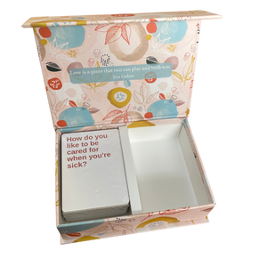 <span class=keywords><strong>Jeu</strong></span> <span class=keywords><strong>de</strong></span> cartes personnalisé avec boîte, impression personnalisée, jeux pour adultes romantiques, jeux pour adultes amusants et sexy - Product Image 1