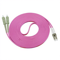 DIMAN LC-LC 1M LSZH -09 OM4 100/40/10Gb Kabel Patch Serat Optik SFP Transceiver 50/125m untuk Jaringan/Data Perusahaan