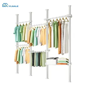 Multifuncional Iron Wardrobes Dormitorio Open Wardrobe Rack Combination White Wardobe Closet Wardrobe