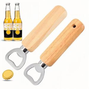 Wooden <b>Bottle</b> Opener Beer Can Opener Household Kitchen Bar Tools for Home Handle Handheld Wine <b>Soda</b> Glass Cap Gadgets - Product Image 1