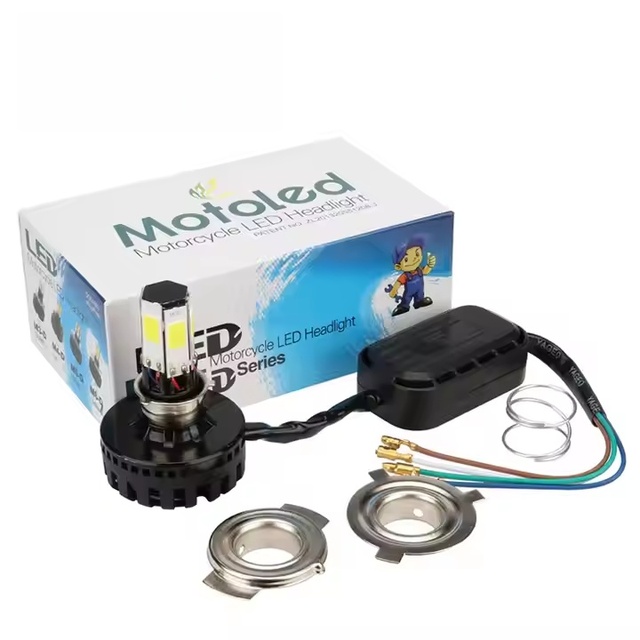 6 Side COB LED Headlight Conversion Kit H4 Bulb 6000K 3000LM 12V New 25W for Motorcycle & Car Lamps