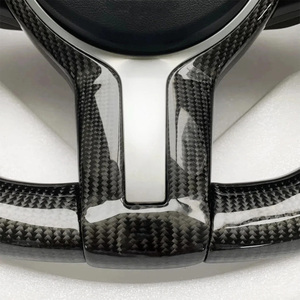 Volante Riscaldato in Fibra di Carbonio Aggiornato <span class=keywords><strong>Serie</strong></span> F M Sport F30 340i 535i F10 F32 F36 F22 F11 X5 F15 F31 F82 M4 F80 M3 M5 F90 - Product Image 5