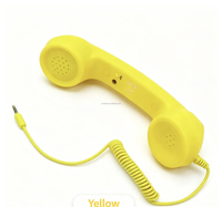 Téléphone portable classique S avec port Type-C, style rétro, combiné de téléphone fixe, écouteur pour appels, microphone récepteur pour la musique