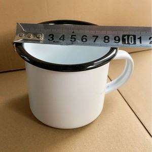 Taza Esmaltada de 10 cm de Diámetro, Reutilizable, para Camping, Estilo Vintage - Product Image 1