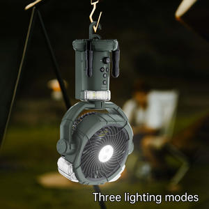 프로그래밍 가능한 2-스프레이 홀 글라이드 무단 전원 은행 배터리 소스가 있는 추천 호주 리버사이드 캠프 캠핑 팬 라이트 - Product Image 6