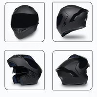 Casque de moto BOJUE ABS à visière relevable avec double visière, design modulaire, fermeture rapide, homologué DOT, toutes saisons