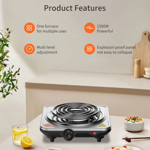 1500W Ménage Cuisinière Électrique Multifonctionnel Mini Cuisine <span class=keywords><strong>Plaque</strong></span> Chauffante pour <span class=keywords><strong>Cuisson</strong></span> <span class=keywords><strong>Plaque</strong></span> Chauffante en Acier pour Sauté-Fry - Product Image 4
