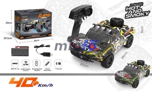 Camión RC eléctrico 4WD de alta velocidad de 2,4 GHz 1:18, vehículo de Control remoto todoterreno con Cable USB, regalo perfecto para niños - Product Image 4