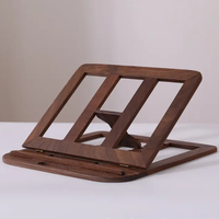 Support d'ordinateur portable réglable en bois pour la maison support pliant de refroidissement et support de stockage de lecture et de livre d'étudiant de bureau