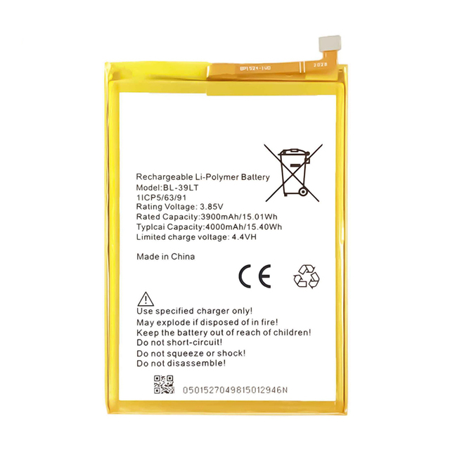 BL-39LT 4000mAh Camon 12 for Tecno Mobile Phone Replacement Battery KC3 Rechargeable Batteries