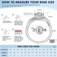 Bagues de fiançailles en moissanite créée en laboratoire pour femmes, 0,5-2 carats, couleur D, clarté VVS1, taille brillant, plaqué or blanc, argent S925, Chine