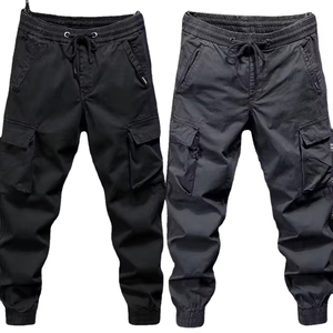 Men's Formal <b>Harem</b> Pants Trendy American Style Solid Color Canvas Breathable Anti-Pilling Mid Zipper Fly Flat Loose Fit Spring - Product Image 6