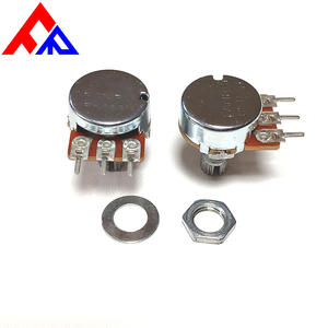 <span class=keywords><strong>Potenziometro</strong></span> Rotativo WH148 a 3 Pin con Albero Piatto in Metallo, Diametro Esterno 15mm, 1K-100K, Tolleranza 30% per <span class=keywords><strong>Elettronica</strong></span> - Product Image 2