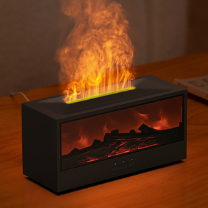 Mùa Đông Siêu Âm USB Nhà Máy Tính Để Bàn Ngọn Lửa Độ Ẩm Đầy Màu Sắc Ngọn Lửa Bếp Khuếch Tán Tinh Dầu Khuếch Tán Hương Thơm Cho Nhà Văn Phòng - Product Image 4