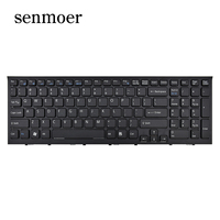 US Black dengan Keyboard Berbingkai untuk SONY VAIO VPC-EH VPC-EH100C VPC-EH16EC VPC-EH1S2C VPC-EH200C VPC-EH26EC VPC-EH25YC VPC-EH38EC