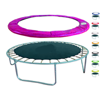 Cubierta de resorte de trampolín de 12FT/14FT/15FT, almohadilla de trampolín de ajuste Universal súper gruesa, reemplazo impermeable y resistente a los rayos UV JY