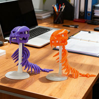 Figuras de Acción Sorpresa de Halloween Maker, Juguetes de Esqueleto de Anime de PVC Plástico Personalizados, Juguetes de Esqueleto Animal Impresos en 3D Realistas