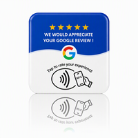 Offre Spéciale : Présentoir Carré en Époxy NFC Google avec Puce NTAG213, Étanche, pour Cartes de Membre, Cartes de Visite et Utilisation Hôtelière
