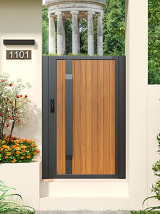 Alliage d'aluminium automatique moderne porte de cour pivotante Villa Jardins Maisons d'hôtes Maisons de campagne auto-construites Double - Product Image 5