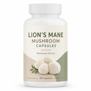 Complément alimentaire à base de plantes, extrait complexe de champignons Lion's Mane et Reishi, antioxydant et soutien immunitaire, capsules pour adultes, emballage personnalisé - Product Image 1