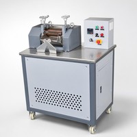 Machine de granulation de plastique de laboratoire, broyeur à deux rouleaux, chauffage électrique, mélangeur de composés PVC PE, installation pilote de granulation, petite production, CE