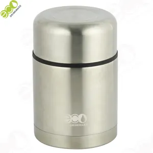 Termo de pared doble de acero inoxidable para almacenamiento de alimentos, contenedor de almuerzo, sin BPA, doble pared, 18/8, 304, GF006