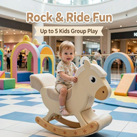 Jouet d'équitation en forme de cheval personnalisé, doux et amusant, pour enfants, équipement de terrain de jeu intérieur, jardin d'enfants, parc d'attractions