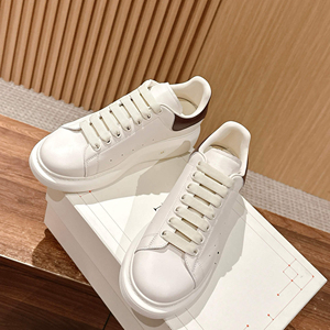 Sneakers di Design in Vera Pelle con Lacci, <span class=keywords><strong>Scarpe</strong></span> da Corsa Bianche di Alta Qualità con Plateau per Primavera Estate, Confezione per Dropshipping - Product Image 2