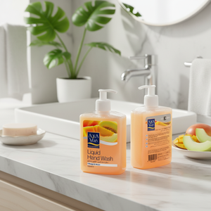 AquaVera MANGO & MELON Jabón Líquido Antiséptico para Manos 500 ml Jabón para Inodoro con Ingredientes Químicos SLS Certificado ISO/GMP Uso para Adultos - Product Image 3