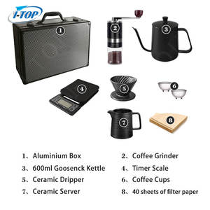 Set de Cafetera de Goteo de Gran Venta con Logo Personalizado para Viajes al Aire Libre Maletín de Herramientas para <span class=keywords><strong>Barista</strong></span> - Product Image 3