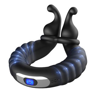 Vibromasseur Pénis Cock Ring Homme Retarder L'éjaculation Sex Toys Hommes Couple Anneaux <span class=keywords><strong>Penisring</strong></span> Jouets Adultes 18 - Product Image 4