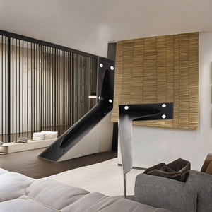 Thép không gỉ cổ điển L khung treo tường trang trí kệ góc niềng răng độc đáo cổ điển Kệ khung - Product Image 2