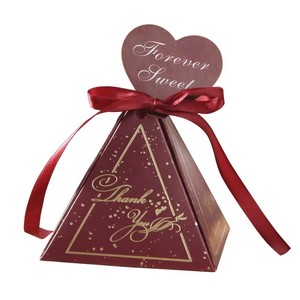 Custom Small Cookie Chocolate Box Paper Treat Boxes <strong>Mini</strong> Favors Candy Gift Boxes with Ribbons for Guests Birthday Wedding - Product Image 1