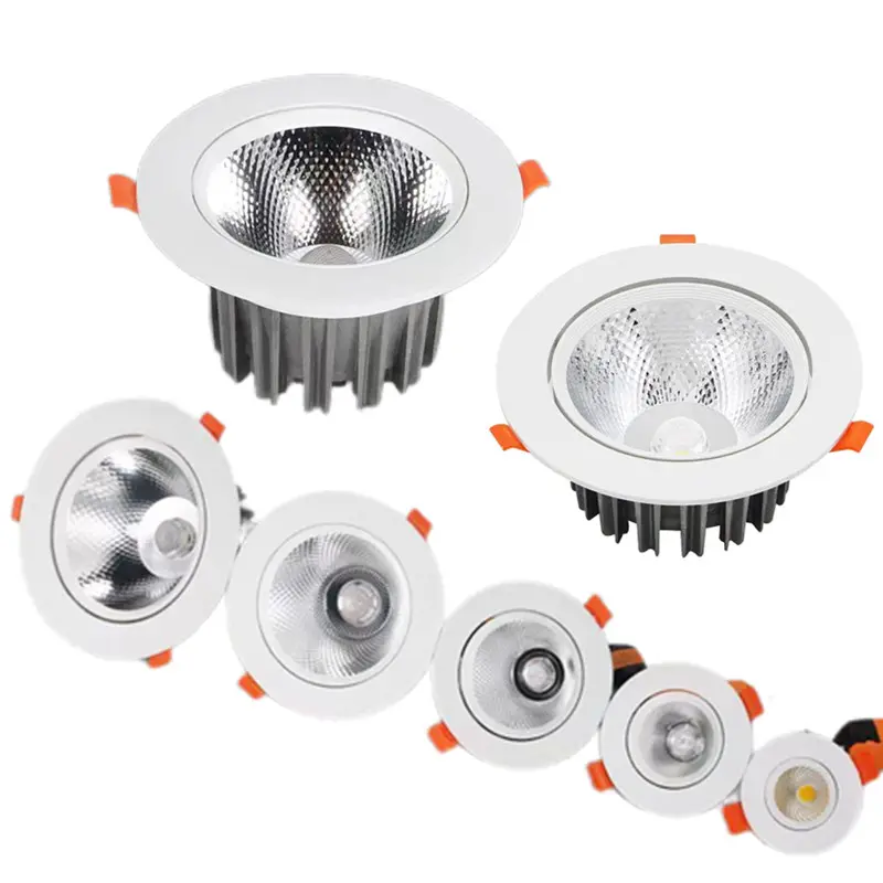 5w 트라이 컬러 2024 신제품 downlight 오목한 천장 조명 가정용 LED 조명 실내 핫 세일 스포트라이트 cob led downlights