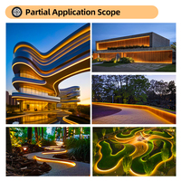 Bande lumineuse LED flexible ultra-mince en PVC IP66 étanche, lumière néon pour décoration de balustrade extérieure, arbre, jardin, parc