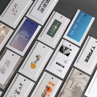Étiquettes de vêtements au design simple, étiquettes personnalisées avec logo de marque, étiquettes en papier avec cordon pour vêtements