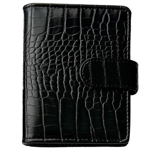 Cahier Macaron A7 Texture Crocodile Classeur en cuir extérieur 6 anneaux Couverture rigide pour l'école ou le bureau Style d'affaires à la mode - Product Image 5