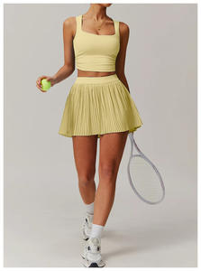 Conjunto de Falda Plisada de 2 Piezas para Tenis, OEM/ODM, con Shorts Integrados, Estilo Deportivo para Pickleball y Pádel - Product Image 3
