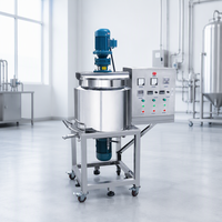 Matériaux de contrôle de qualité supérieure en acier inoxydable 304, machine de mélange chauffante à double enveloppe, homogénéisateur mélangeur