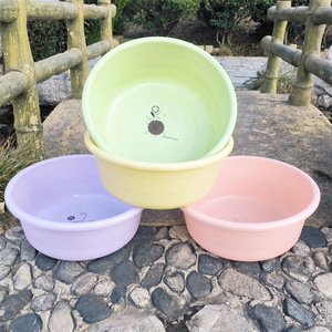Bañera Redonda de Plástico, Profunda, de Color Mixto, para Uso Doméstico, Lavado de Ropa y Baño - Product Image 2