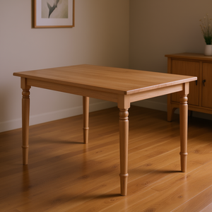 Mesa de Comedor Rectangular Ravenna con Cubierta de Madera, Diseño Tradicional, Mueble Estable para el Hogar - Product Image 2