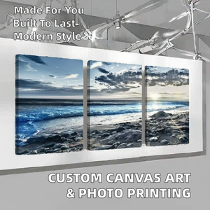 Custom Art Deco Canvas Painting Wall Decor with <b>Frame</b> Hanging & Vase Add-On – Made in Vietnam Gift Idea - Product Image 5