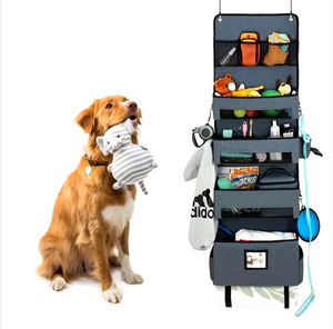 Wall <b>Hanging</b> Organizer Bag Fabric Door <b>Hanging</b> Storage <b>Basket</b> with Pockets with Bag and Pocket Mesh PVC Hook - Product Image 6